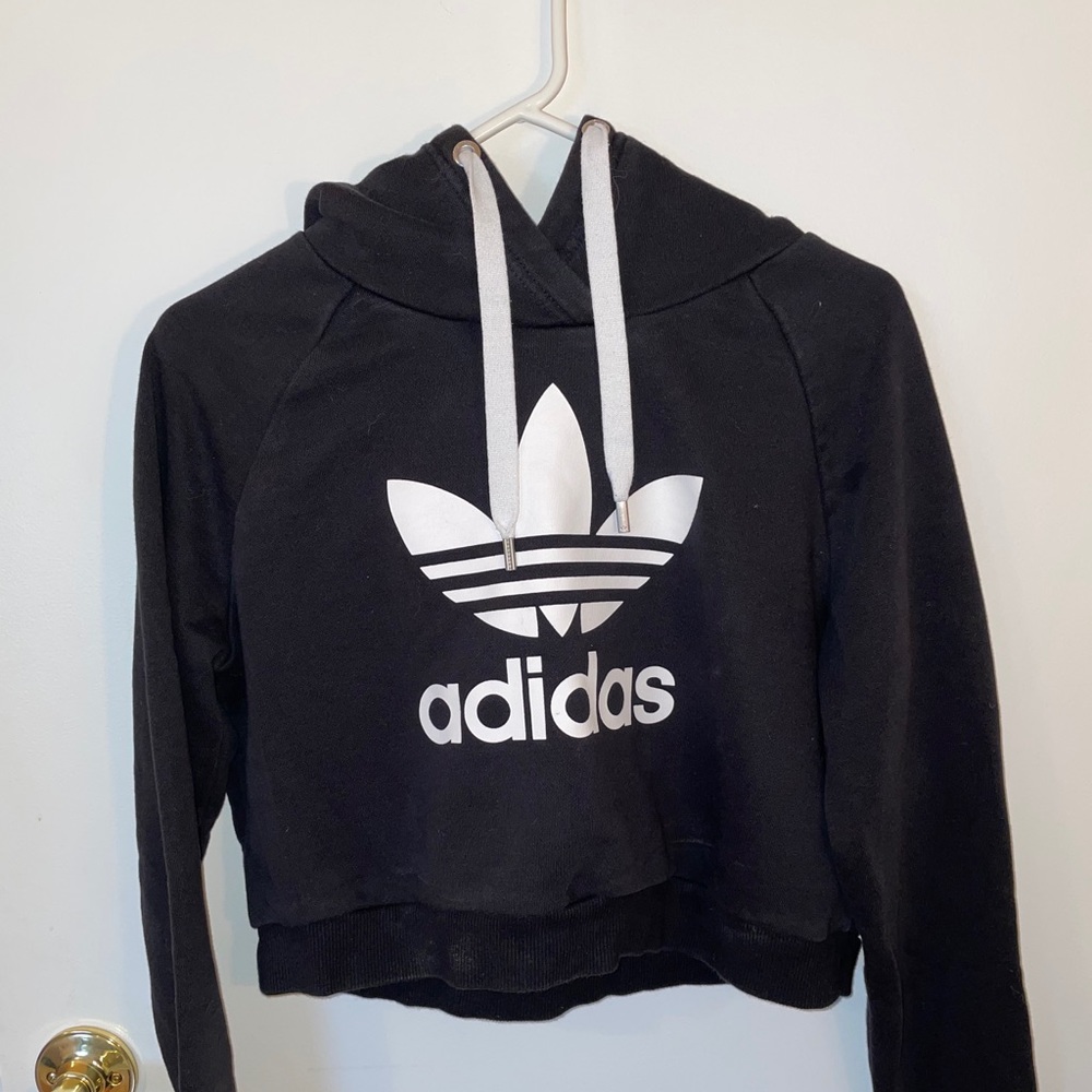 Cropped adidas hoodie